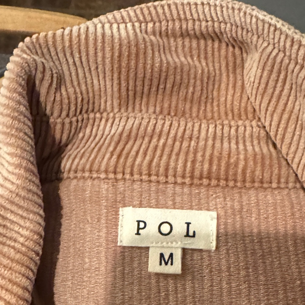 Adorable Pol brand Tan Corduroy Moto style Jacket! Like new! - Picture 8 of 11
